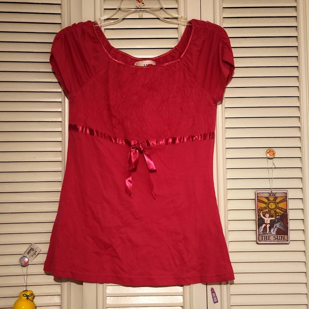 Lemon Kiss 💓 Pink Emprie Waist top